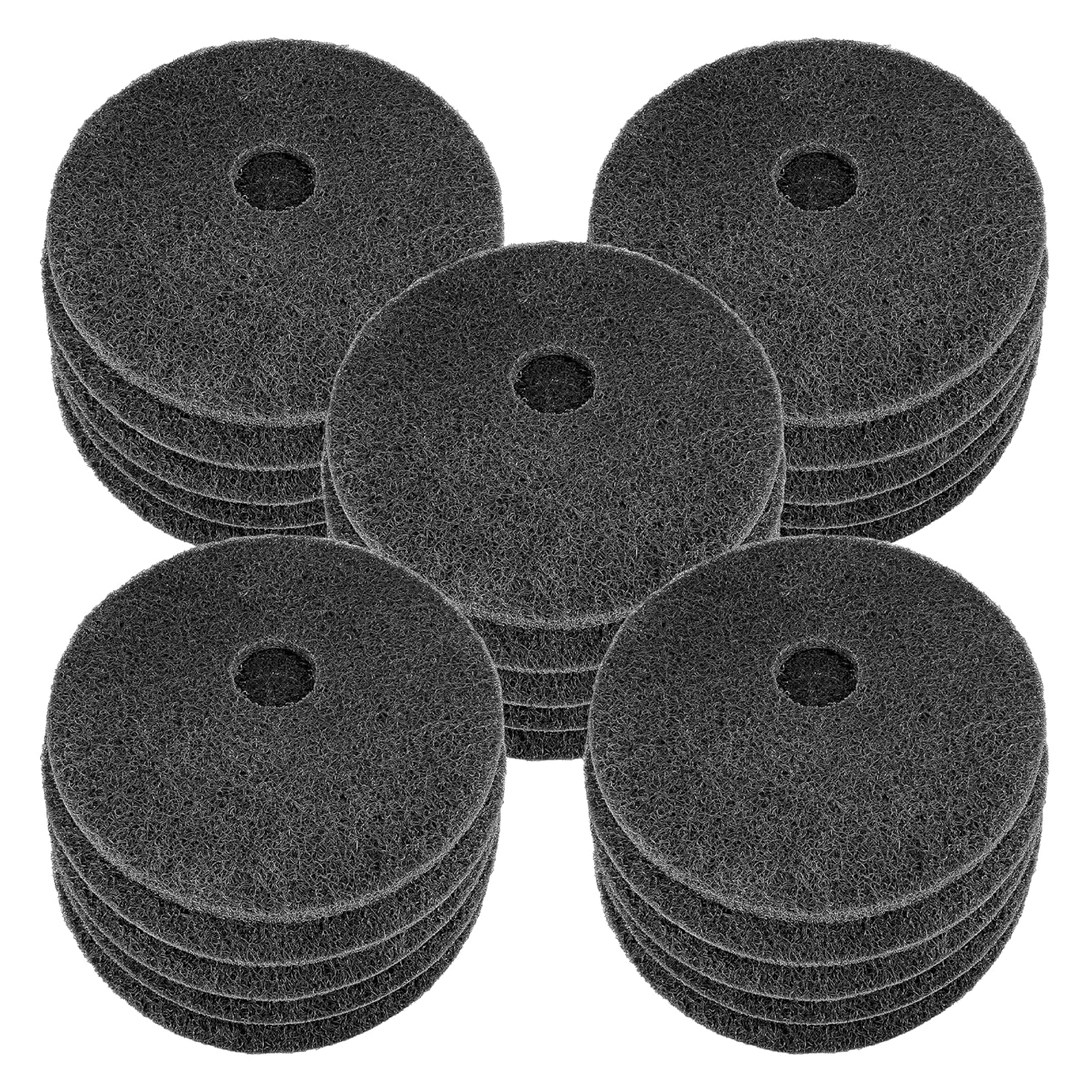 416-50134 Floor Maintenance Pads, Premium Non-Woven Replacement Pads for Efficient Floor Cleaning, Ideal for Floor Scrubbers, Synthetic Floors, Thick Stripping Pads 25 Pack 13