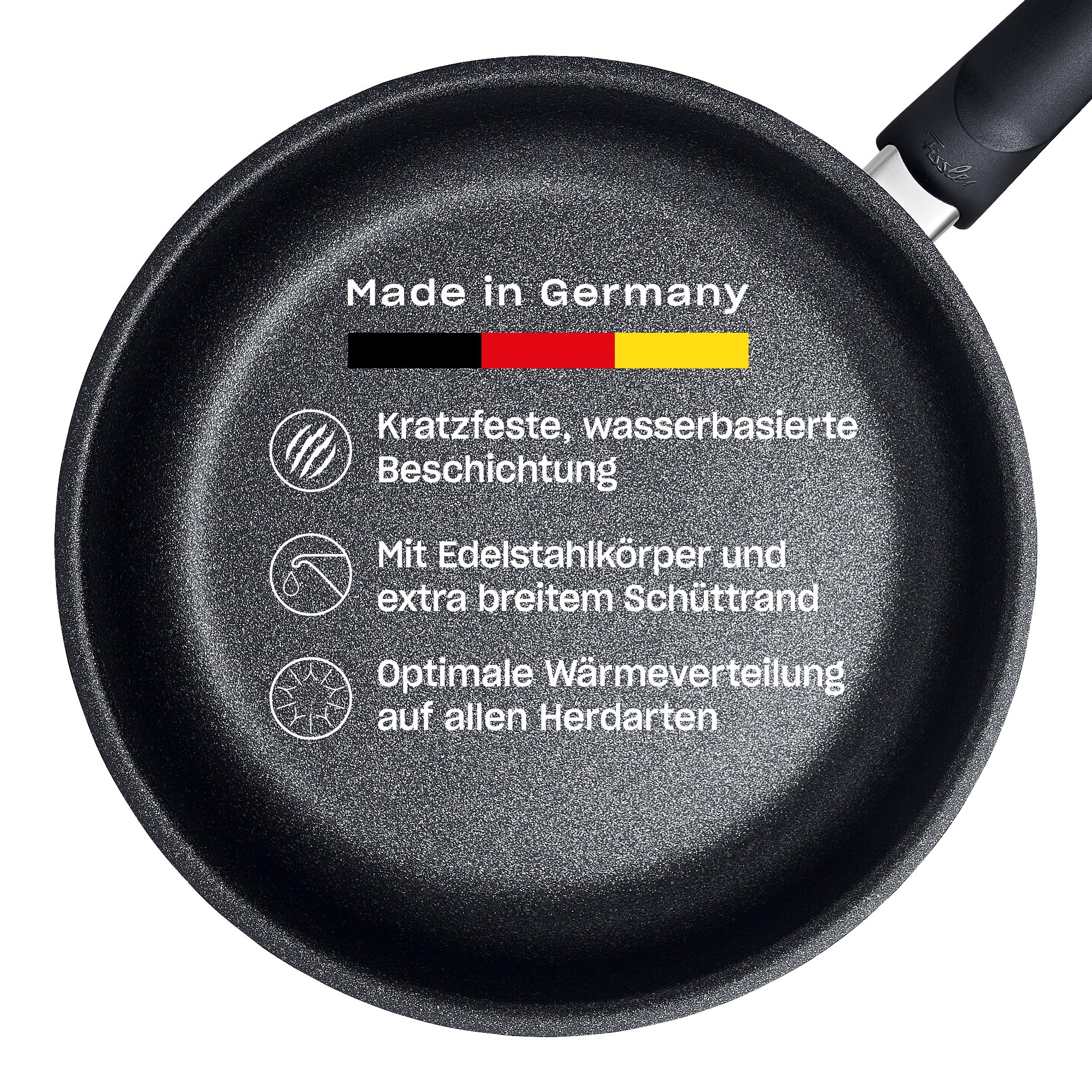 Fissler Adamant Premium/beschichtete Edelstahl-Pfanne (Ø 28 cm) Bratpfanne-antihaftend, kratzfest - Induktion