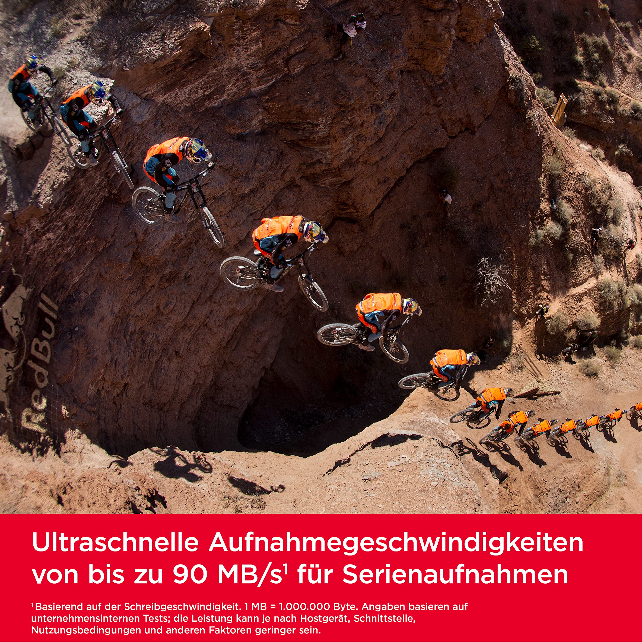 icefox Action Cam 4K Ultra HD 20MP Kamera Unterwasserkamera & SanDisk Extreme SDXC UHS-I Speicherkarte 128 GB