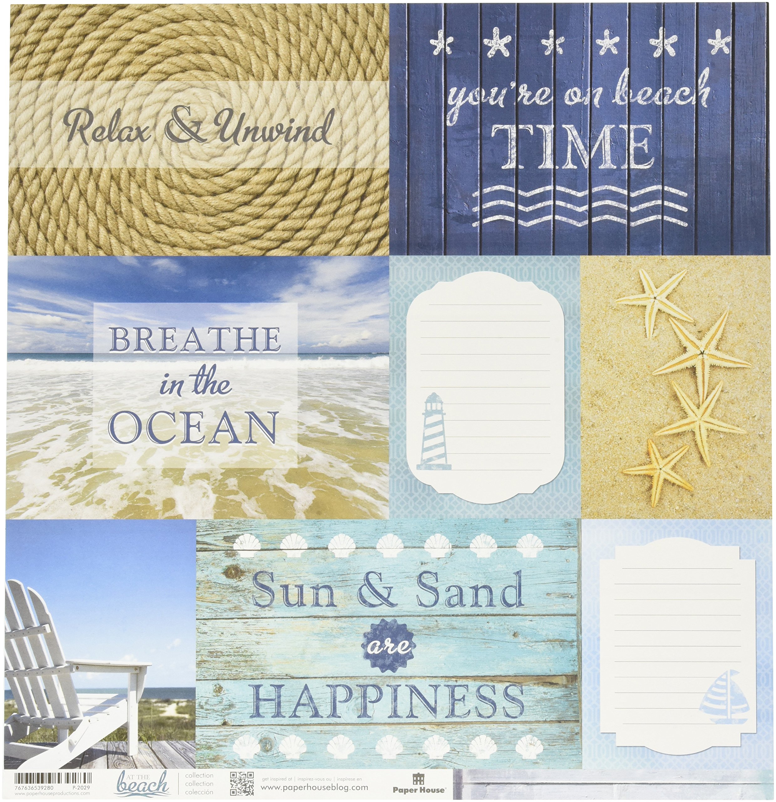 Étiquettes de plage en papier pour album de vacances d'été et carnets de voyage créatifs