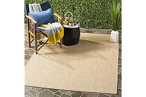 SAFAVIEH Courtyard Collection Outdoor Patio Rug - 6'7" x 9'6"