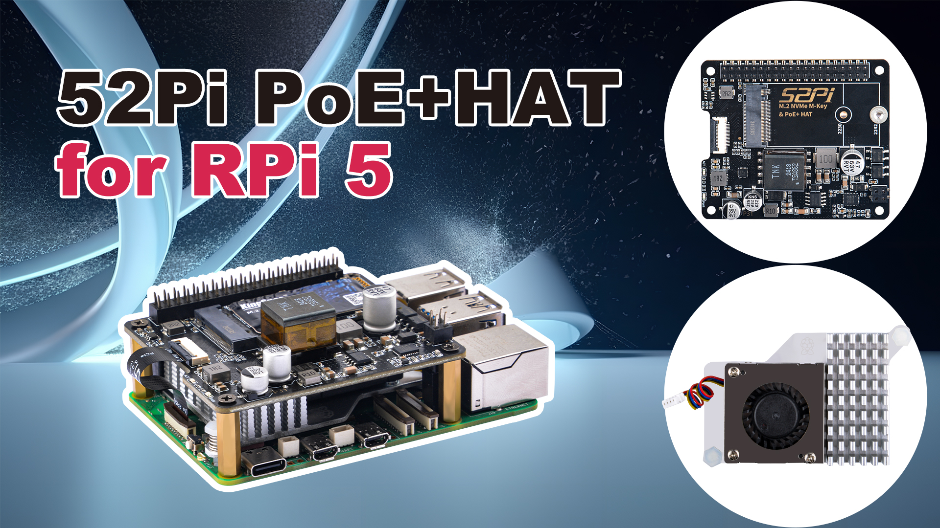 Amazon.co.jp: GeeekPi M.2 NVMe M-Key & POE+ HAT for Raspberry Pi 5