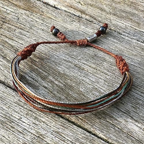Miniatura 164 de Colorful Bracelet for Men and Women with Hematite Stones: Handmade Designer Adjustable Multistrand String Knotted Macrame Friendship Bracelet