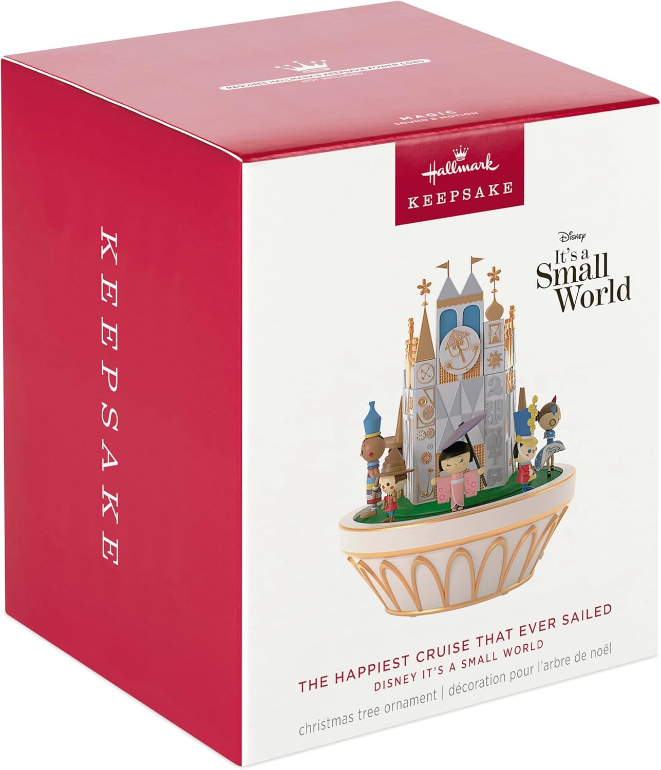 Hallmark Keepsake Christmas Ornament 2024, Disney It's a Small World The Happiest Cruise That Ever Sailed With Sound and Motion, Gifts for Disney Fans