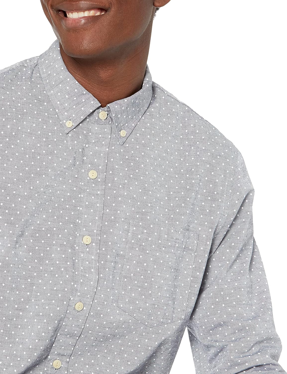 Goodthreads Men's Standard-Fit Long-Sleeve Chambray Shirt