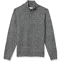 Amazon Essentials Maglione Morbido a Maniche Lunghe con Cerniera sul Collo Uomo
