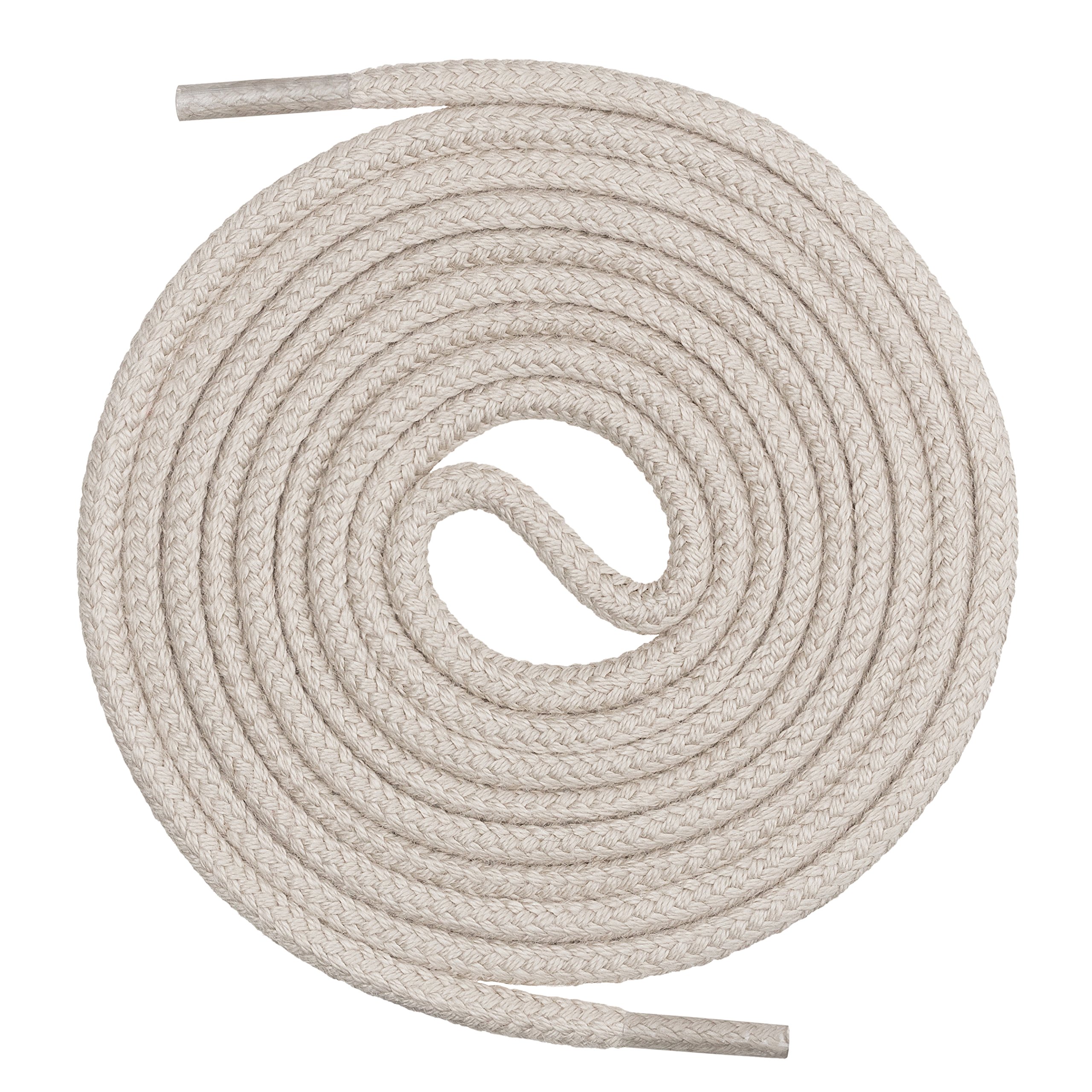 Mount Swiss© Schnürsenkel rund ø 3-4 mm I Sehr reißfeste Premium Schuhbänder aus 100% Baumwolle ideal für Sneaker Sportschuhe Freizeitschuhe Lederschuhe UVM I Shoe-Laces Längen 45-200 cm