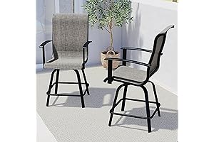 Grand Patio Counter Height Outdoor Swivel Bar Stools Set of 2: The...