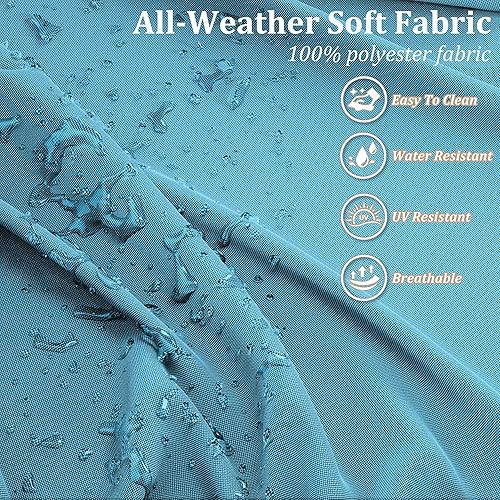 Miniatura 7 de 14 fundas de cojín para exteriores, fundas impermeables de repuesto para cojines de patio al aire libre, con cremallera, para muebles de exterior,