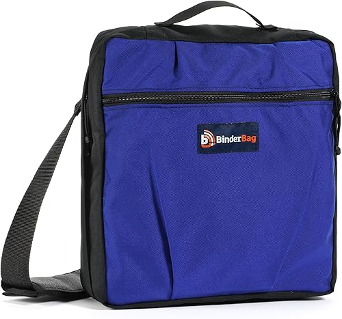 binderbag portafolios clásico cierre Binder Bolsa Azul