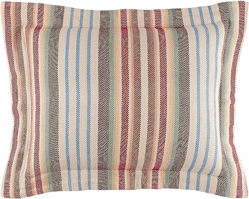 Miniatura 2 de Pine Cone Hill Funda de manta de rancho, tamaño estándar, patrón de rayas múltiples