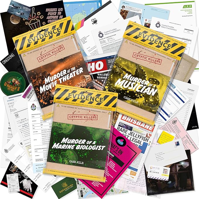 Amazon.com: Cryptic Killers Bundle #1 - Unsolved Murder Mystery Game ...