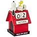 Hallmark Calendário perpétuo, calendário SNOOPY e WOODSTOCK, blocos de calendário, calendário inovador, casinha de cachorro, vermelho