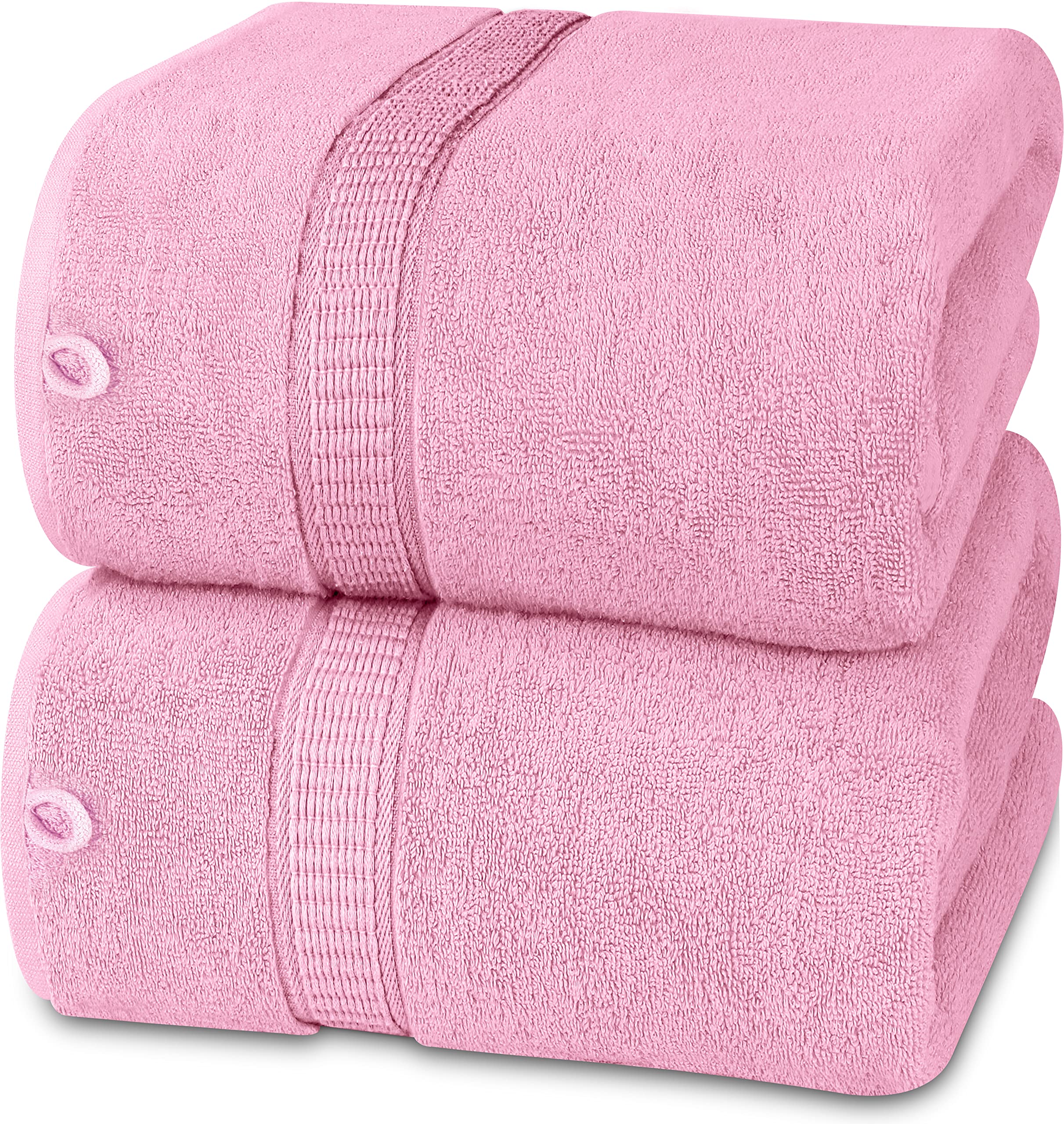 Utopia Towels - Premium Jumbo Bath Sheet (90 x 180 cm, 8 Pack) - 100% Ring Spun Cotton Highly Absorbent and Quick Dry Extra Large Bath Sheet - Super Soft Hotel Quality Towel (Pink) โ image 1
