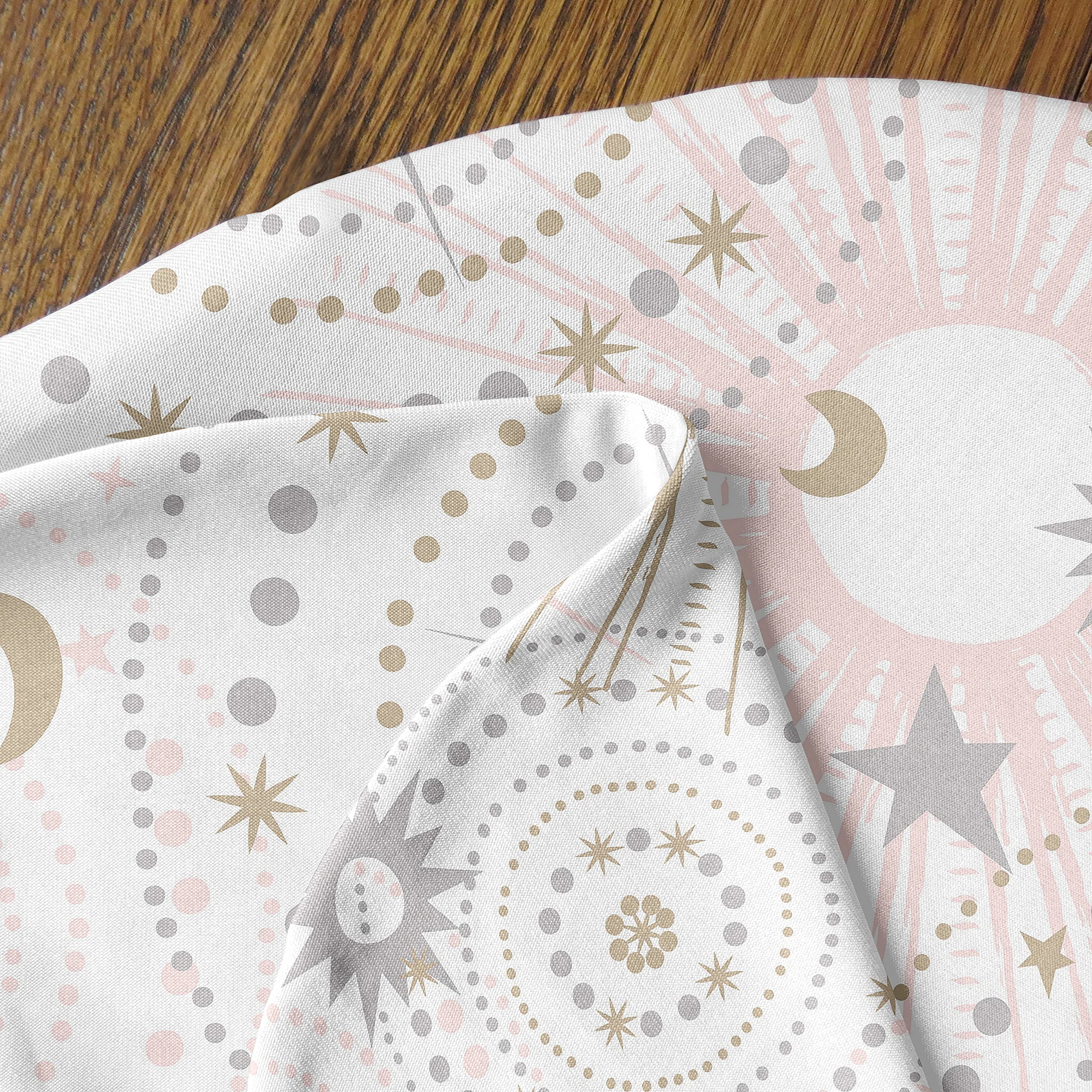 Sweet Jojo Designs Funda de almohada para lactancia materna con estrella y luna para bebé recién nacido o lactancia materna (almohada no incluida) – Rosa dorado y gris celestial estrellas