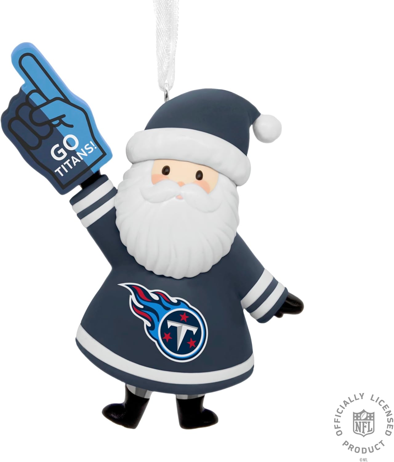 Hallmark NFL Tennessee Titans Santa Fan Christmas Ornament, Gifts for Sports Fans - Image 8