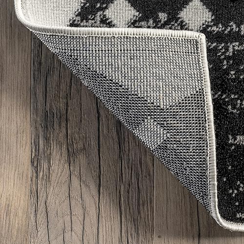 Miniatura 8 de nuLOOM Patty Modern Diamonds - Alfombra de área, 7x9, gris