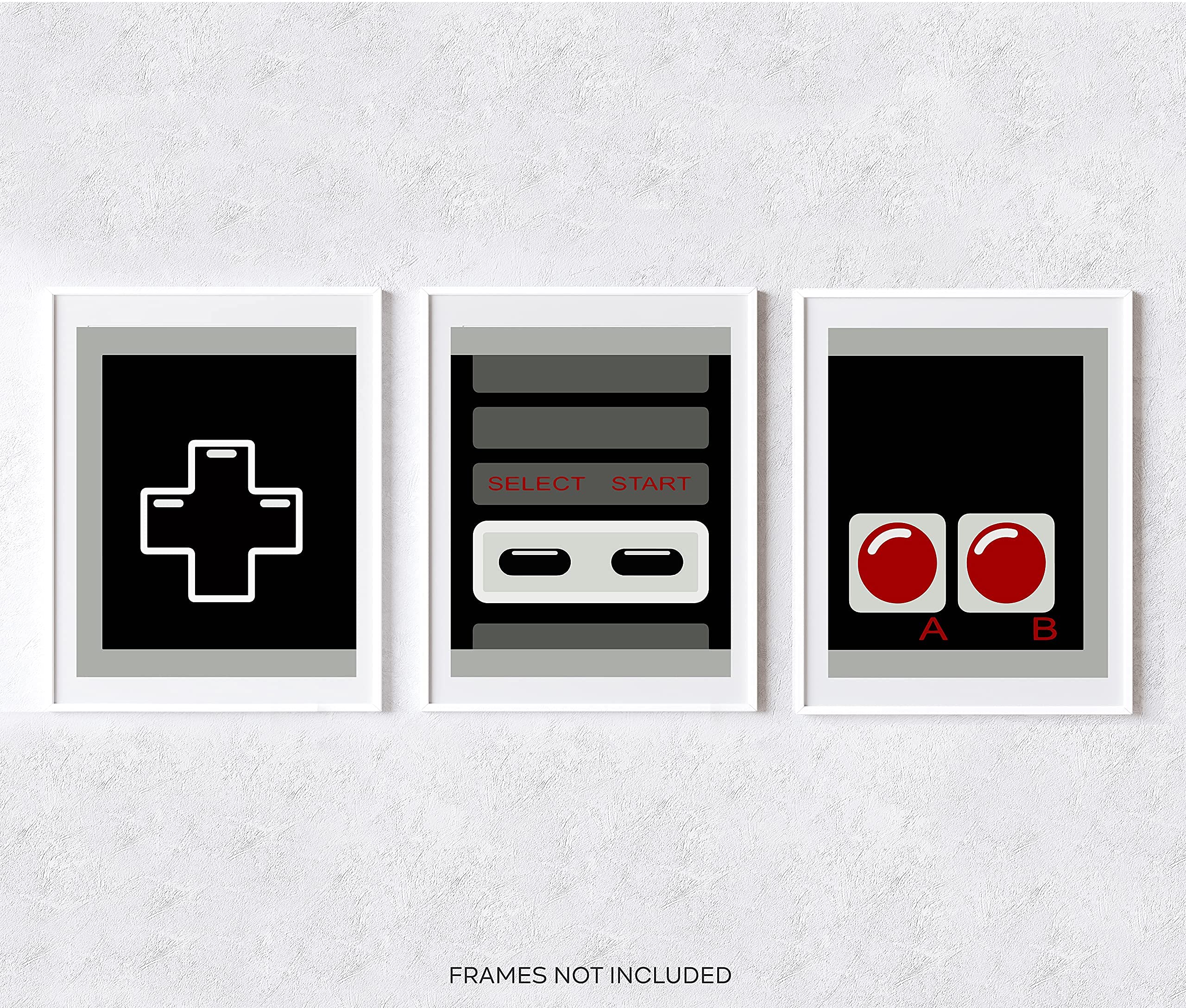 Retro Video Game Nintendo Wall Art NES Game Room Decor Video Game