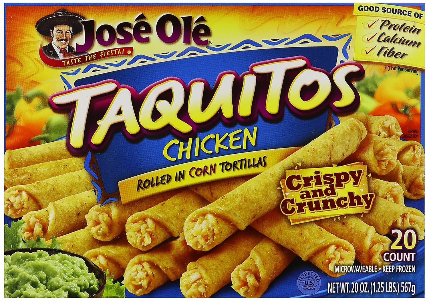 JOSE OLE FROZEN CHICKEN TAQUITO FILLED 20 OZ Grocery