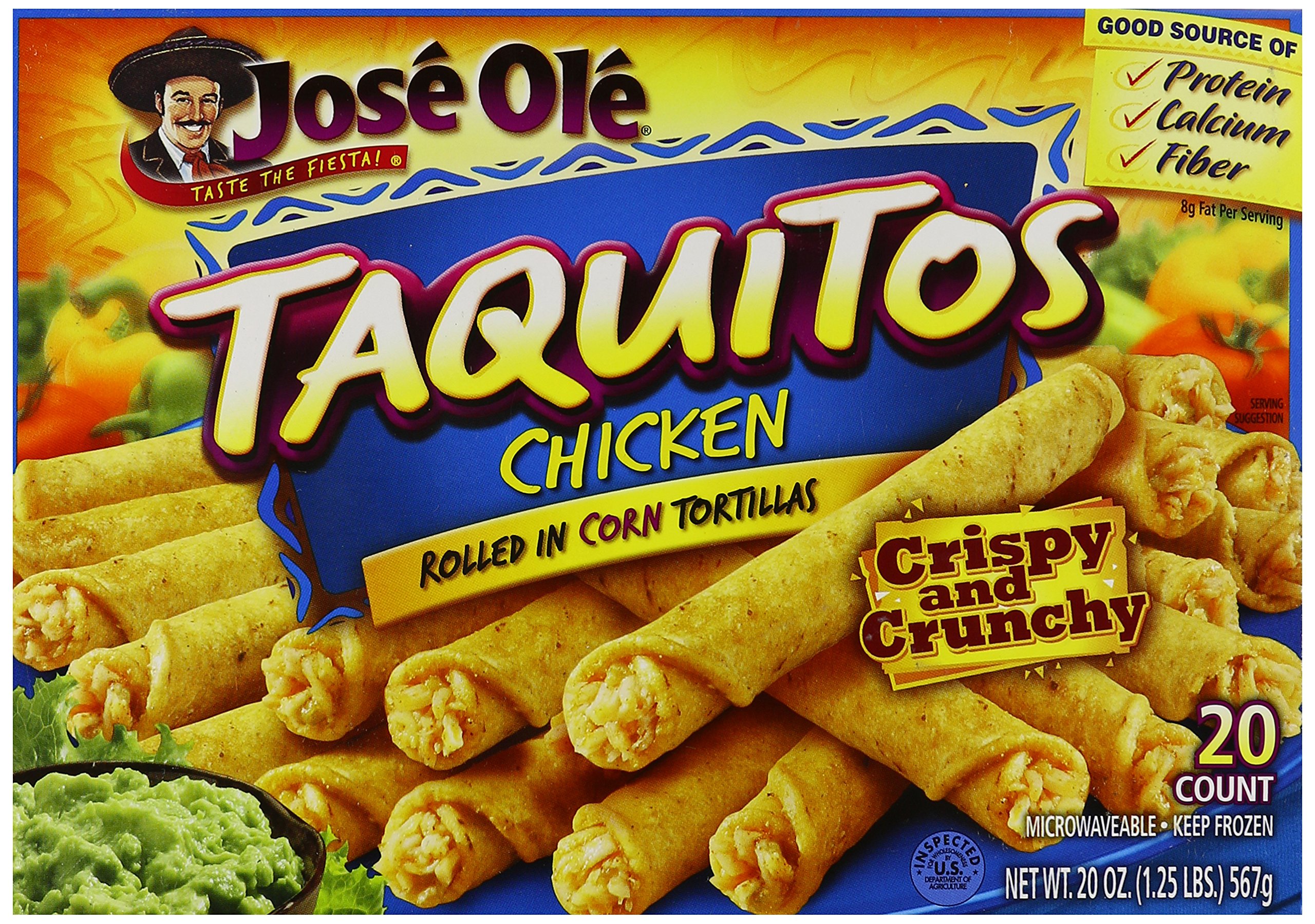 Jose Ole FROZEN CHICKEN TAQUITO FILLED 20 OZ