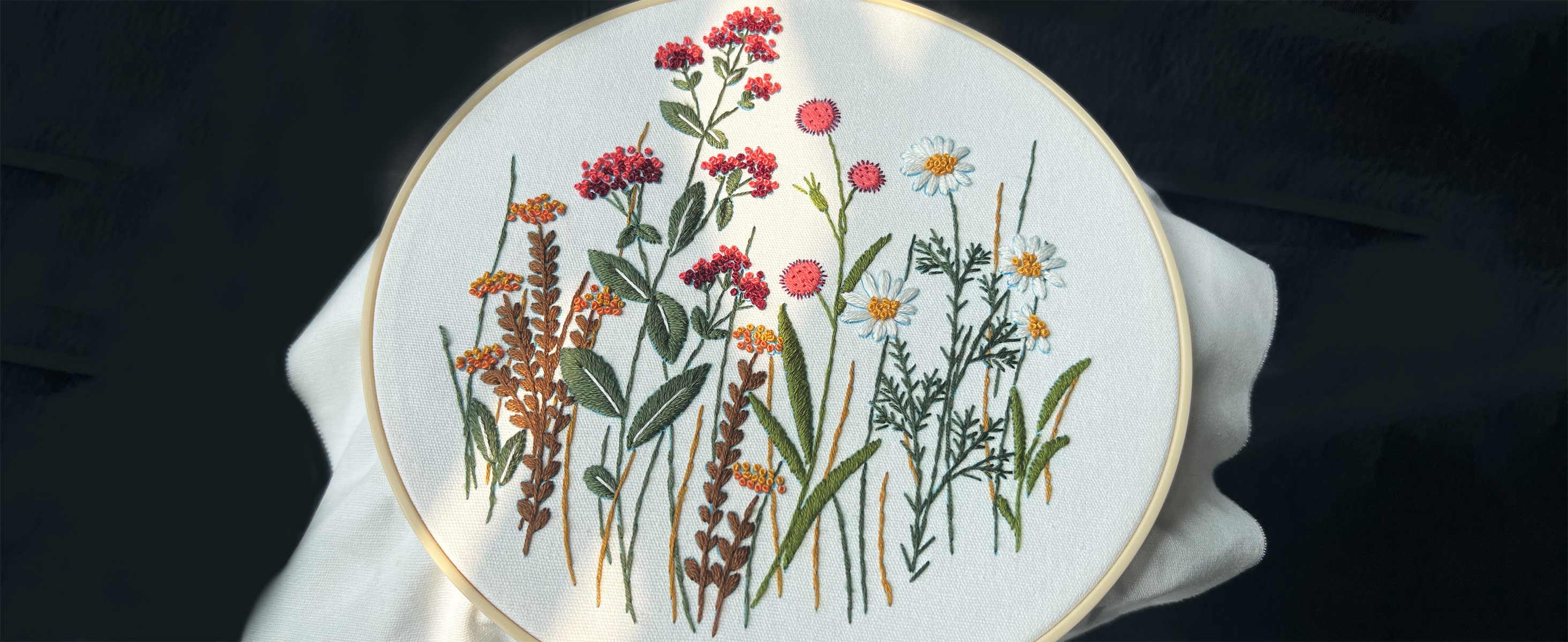 Amazon.com: COCOMOX 3 Sets Embroidery Practice Kits, Flower