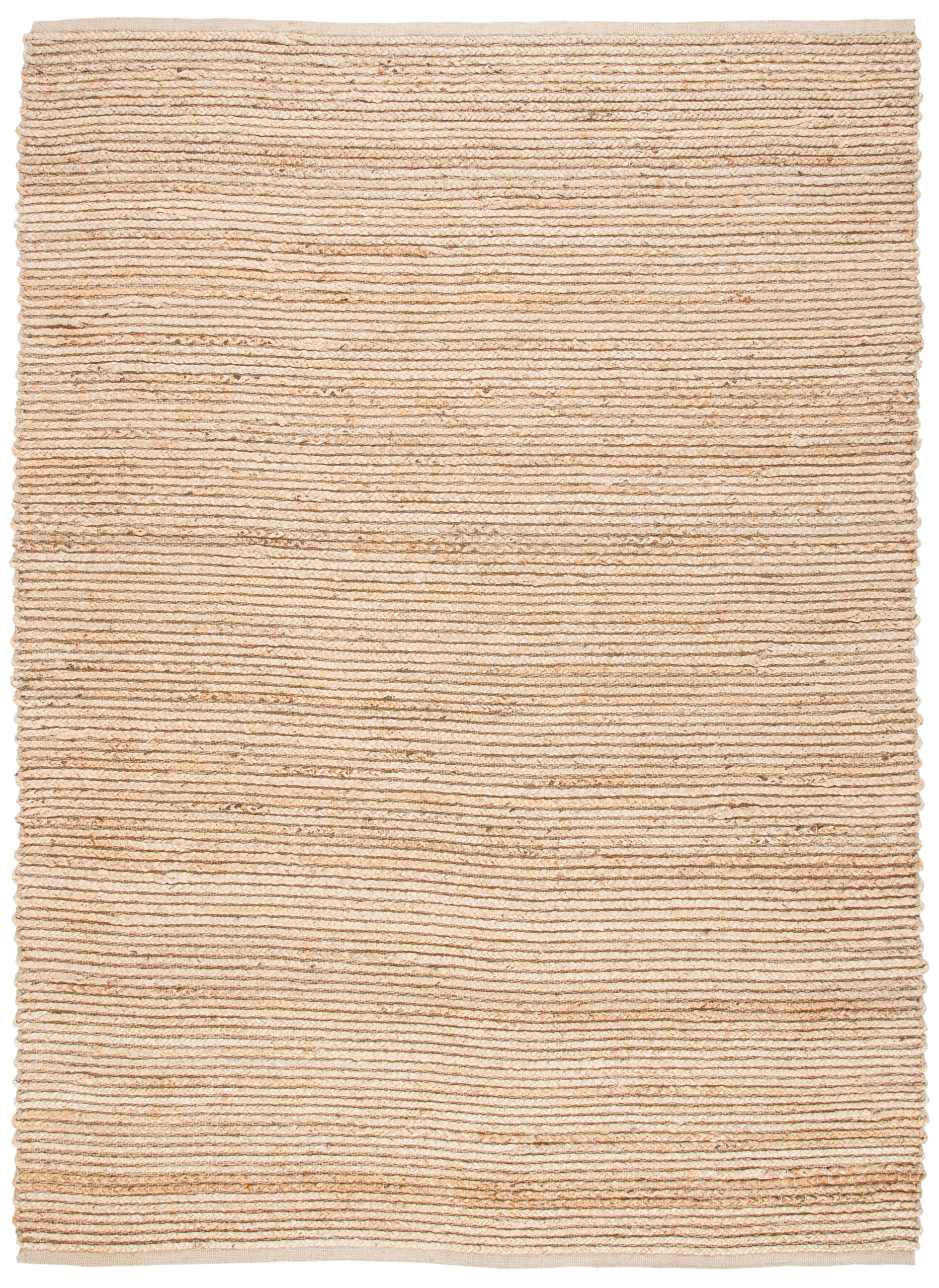 SAFAVIEH Cape Cod Collection X-Large Area Rug - 12' x 18', Natural, Handmade Braided Jute, Ideal for High Traffic Areas in Living Room, Bedroom (