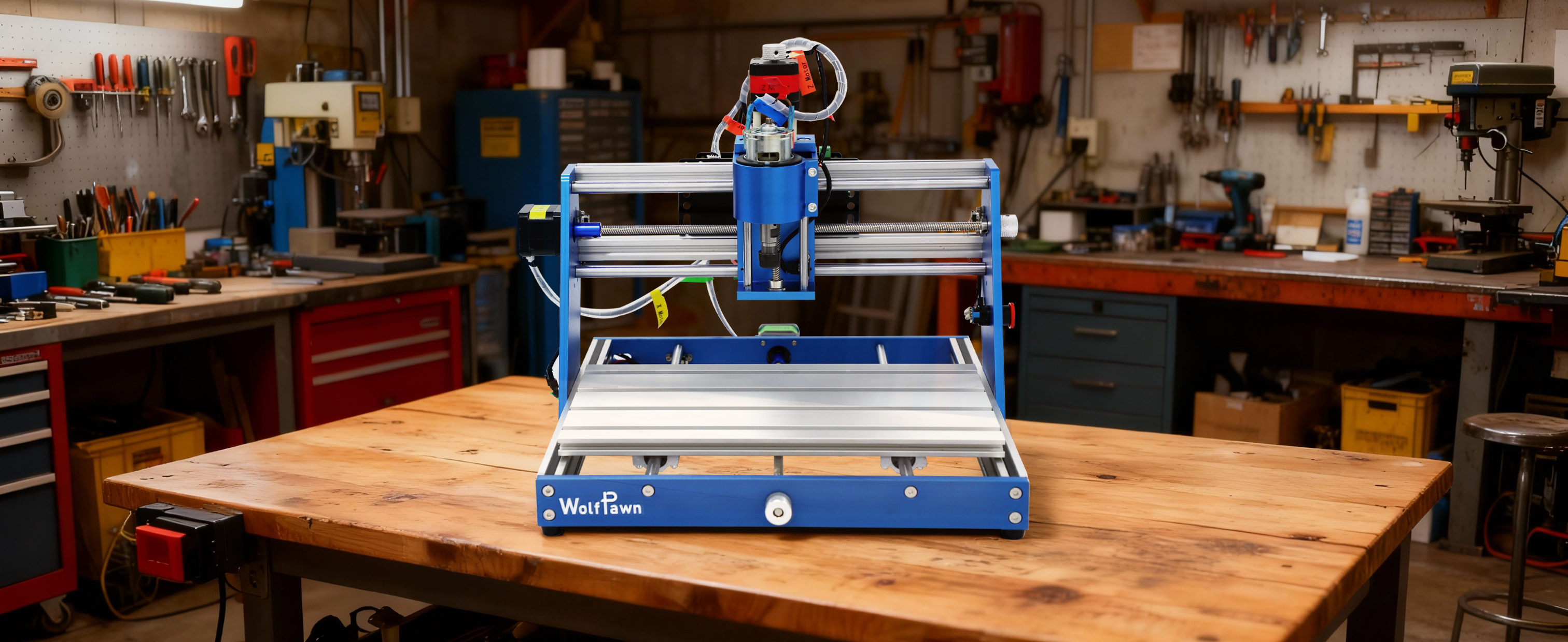WolfPawn 3018 CNC Machine All-Metal CNC Router Machine, with