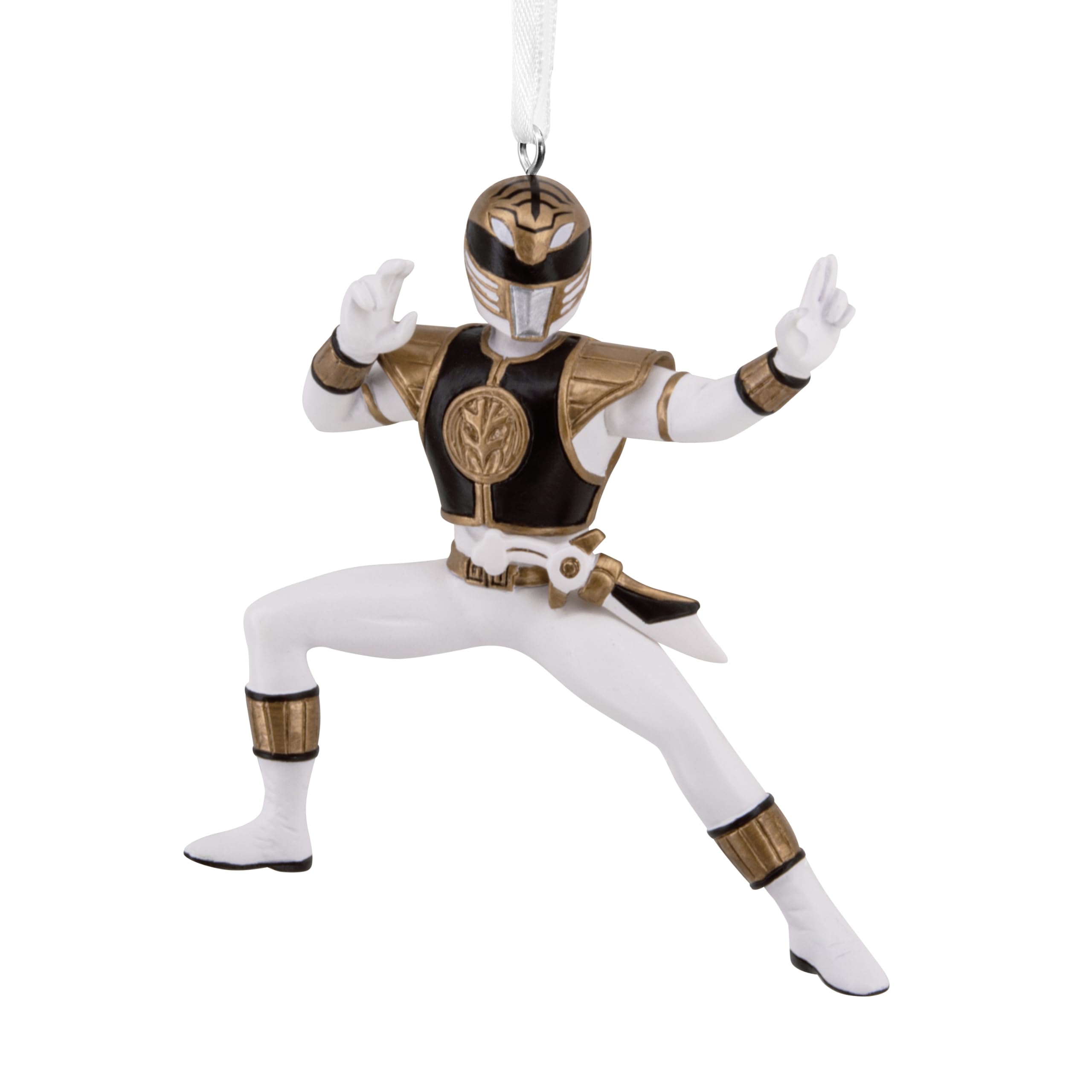 Hallmark Hasbro Power Rangers White Ranger Christmas Ornament, Gifts for Kids