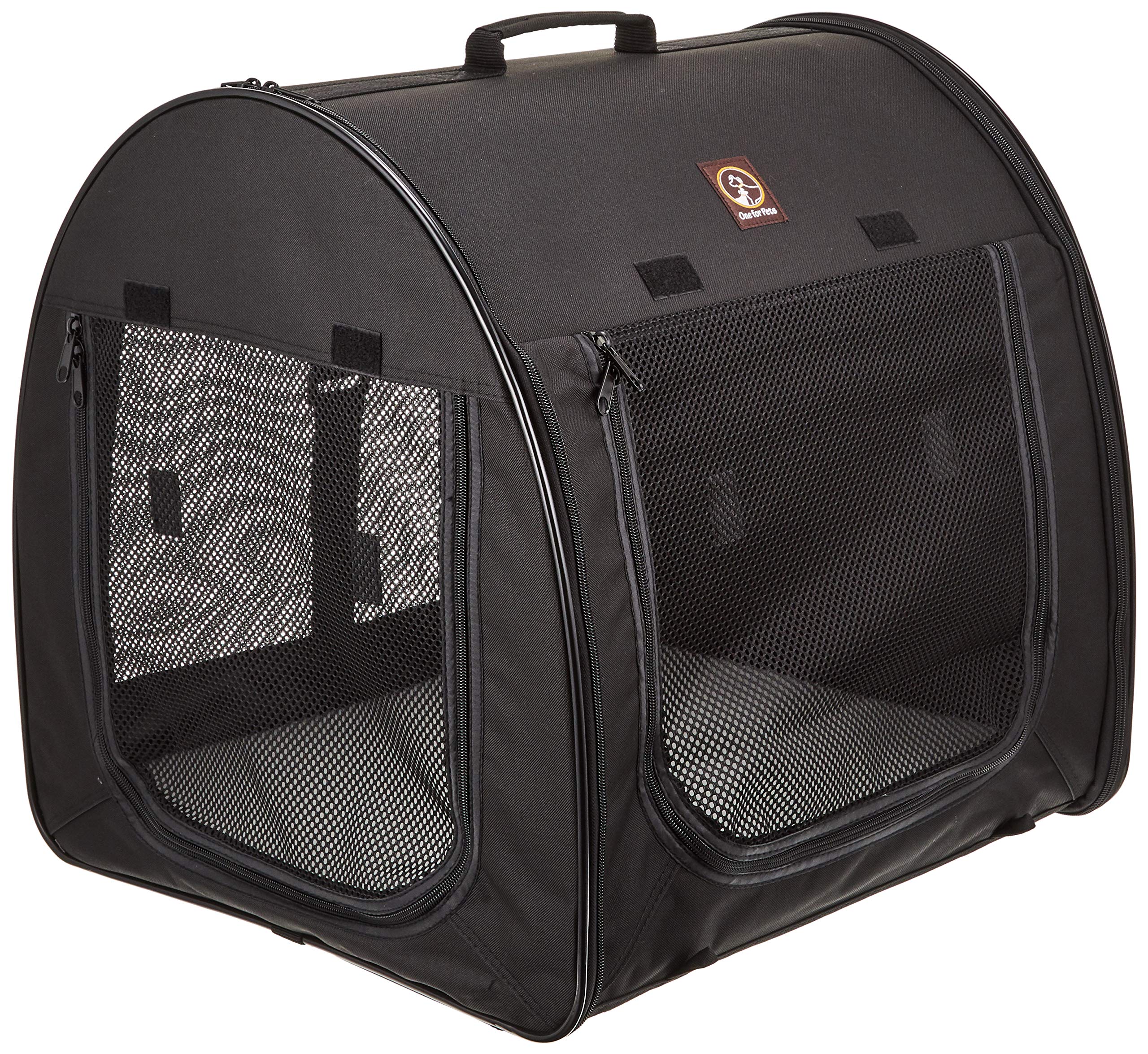 ポータブルケージ ダブル オールブラック ワン・フォー・ペッ