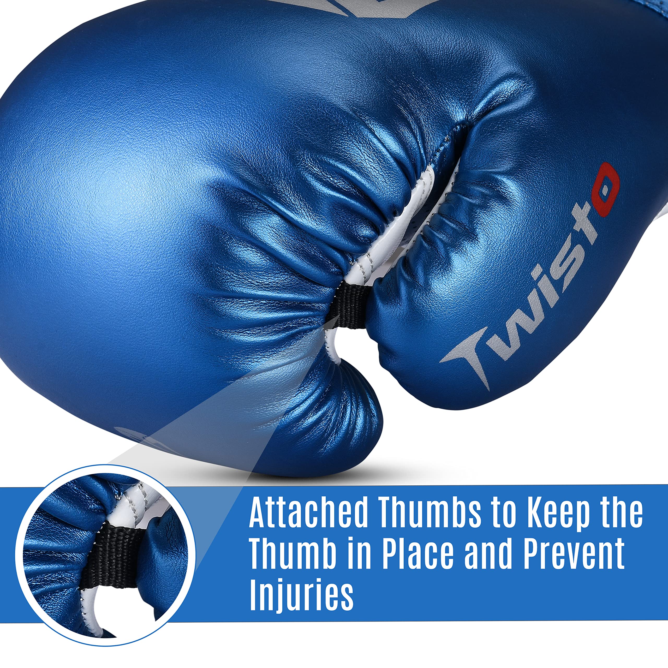 Twisto Boxing Gloves Black Rox, Muay Thai Kickboxing Pro Heavy Training, Bag Gloves, MMA Gym Fitness, Men Women 10 12 14 16oz