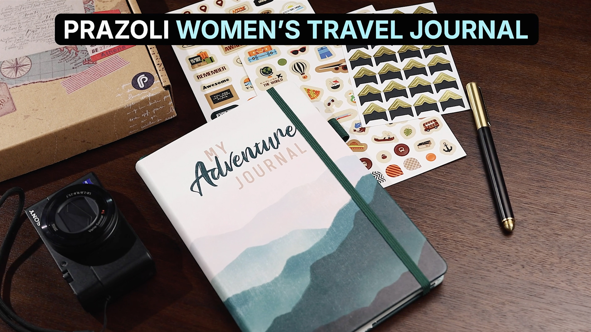 Travel Journal Notebook With Stickers - Trip Planner & Memory Keeper