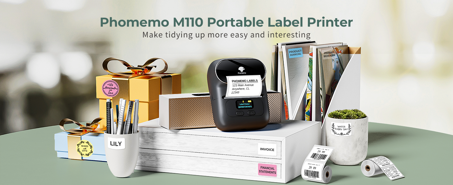 Phomemo M110 - Set Di Etichette Termiche Bluetooth, Etichettatrice - Foto 6