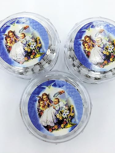 Miniatura 2 de Rosarios de Madera Blanca 12pcs de Rosarios Blancos De Madera Recuerdos De Bautizo 12pcs de Rosarios Blancos De Madera Recuerdos De Bautizo