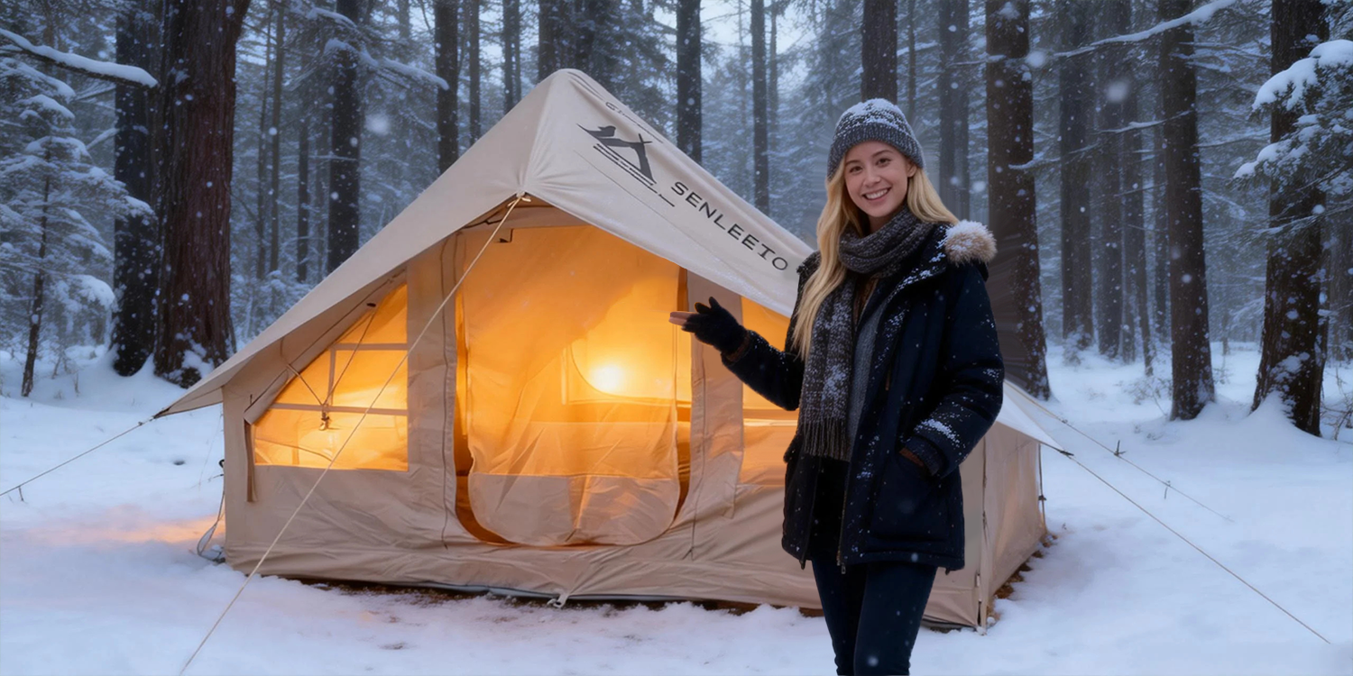 Amazon.com : 9.8' x 7' Inflatable Tents for Camping 4-6 Person, 4