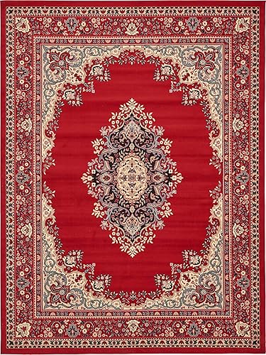 Vista 32 de Unique Loom Reza Collection- Alfombra, Polipropileno, Marrón Marrón/ marfil