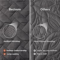Vista 116 de Bedsure – Juego de colcha ligera con patrón de tejido de canasta, juego de edredón suave para todas las estaciones, incluye 2 fundas de almohada