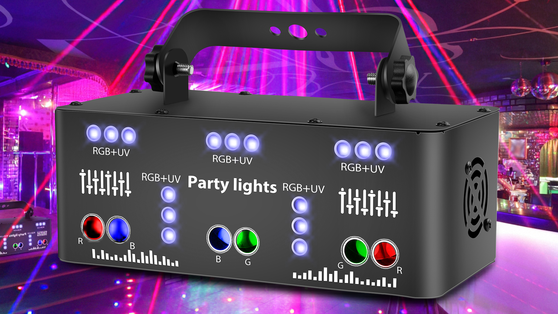 Proiettore Luci DJ Disco Party | Effetti LED RGB Con Controllo Remoto E DMX - Foto 7