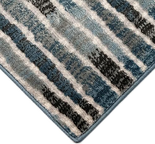 Miniatura 7 de Liora Manne Alfombra de interior Soho Agate azul 39 x 59 pulgadas