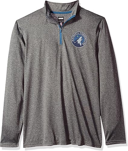 Miniatura 31 de Ultra Game Mens NBA Official Quarter Zip Long Sleeve Pullover T-Shirt Color del equipo,Gris Caliente Carbón,Negro,https://www.amazon.com/dp/undefined