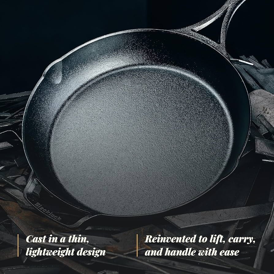 Amazon.com: Lodge Cast Iron Blacklock Skillet, Triple