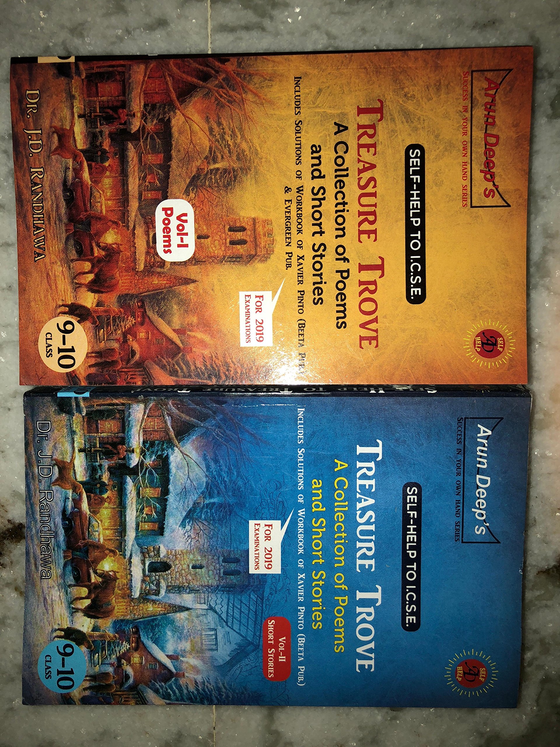 WORKBOOK ON TREASURE TROVE VOL-1 AND VOL-2 ICSE FOR CLASSES 9TH & 10 TH