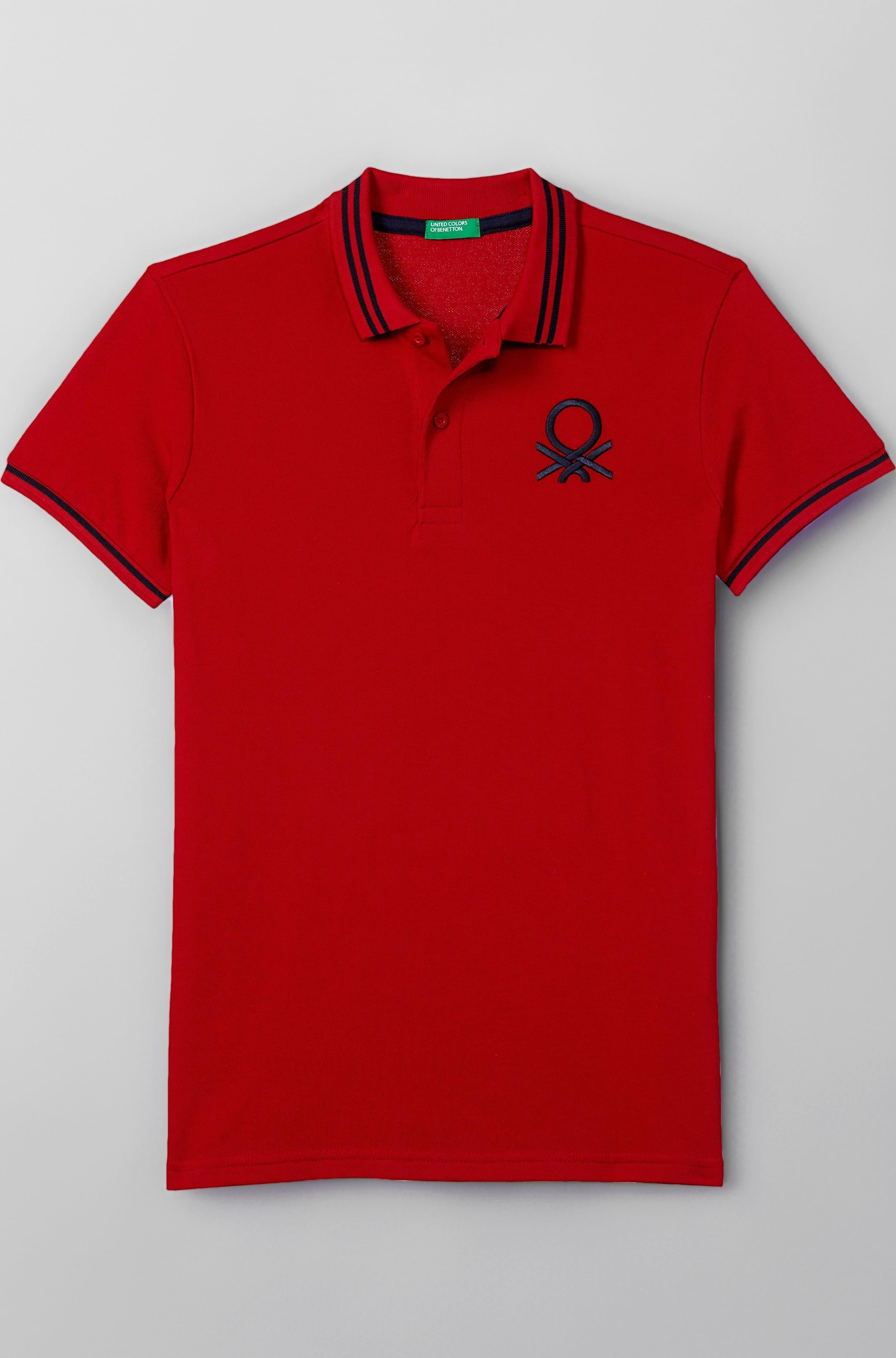 United Colors of Benetton Boy's Cotton Regular Fit Polo T-Shirt