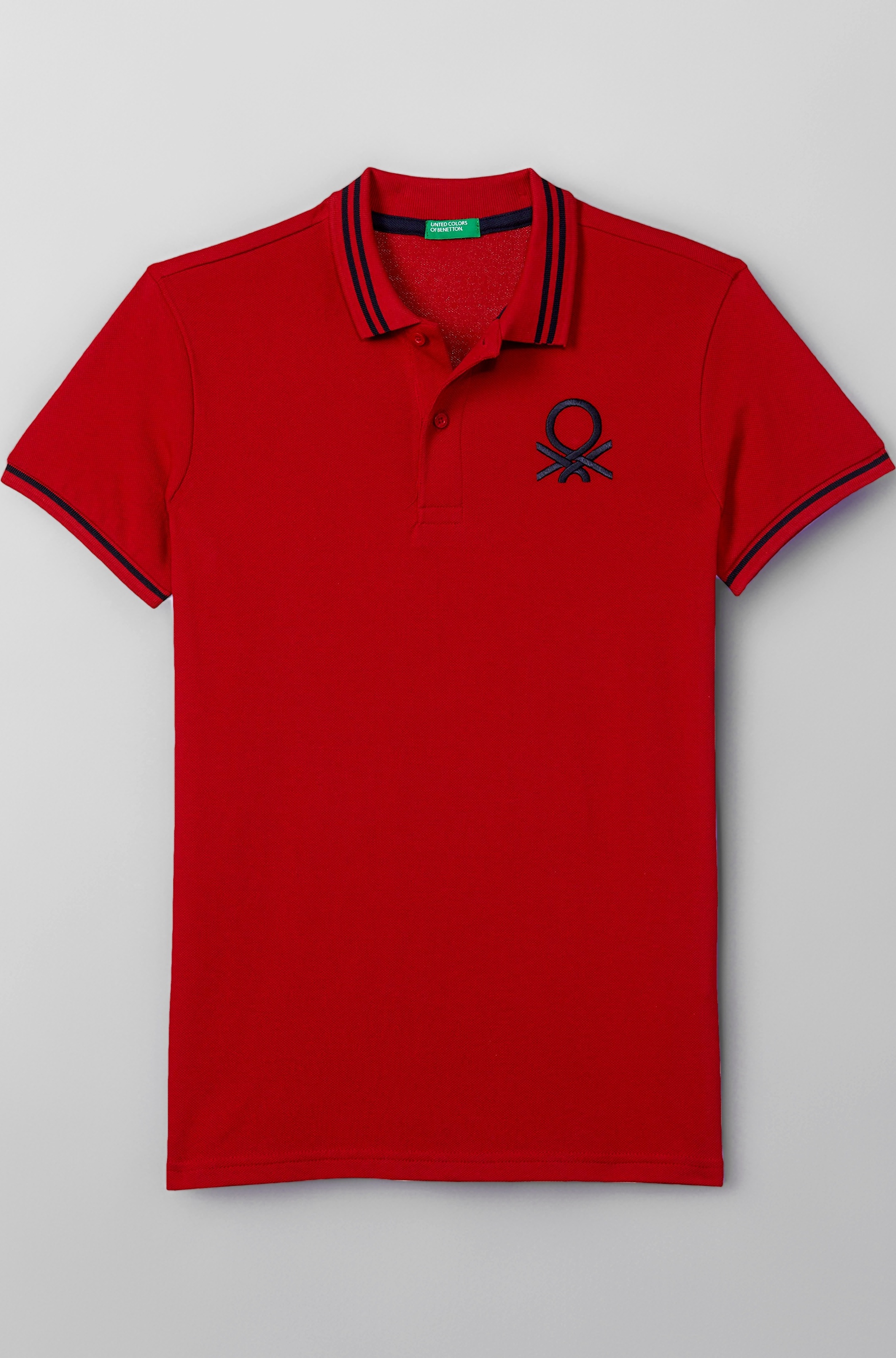 United Colors of Benetton Boy's Cotton Regular Fit Polo T-Shirt