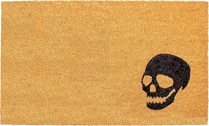Calloway Mills 153591729 Black Skull Doormat 17