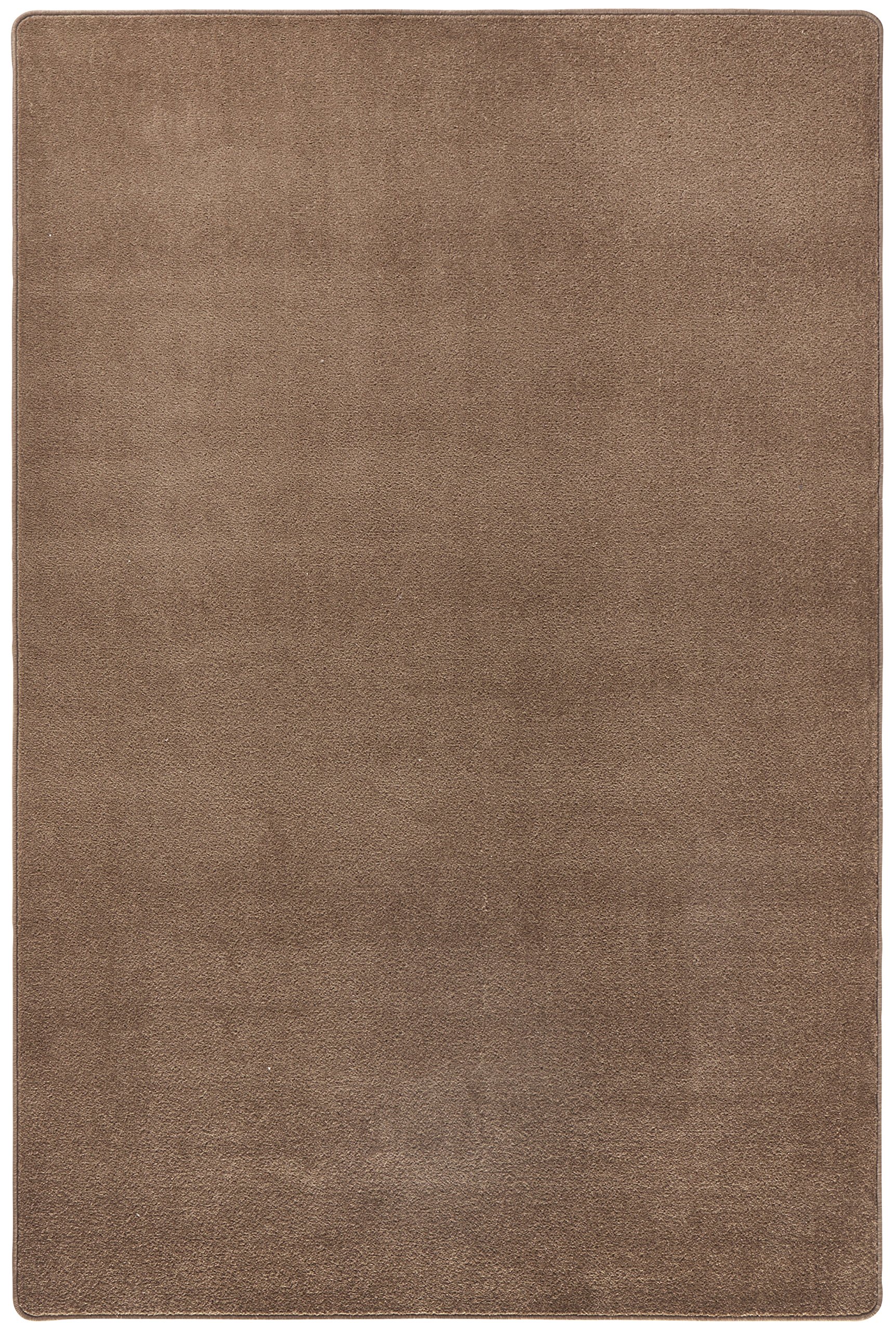Hanse Home Tapis d'intérieur Fancy - Tapis de Salon uni Moderne en Velours pour Salle à Manger, Salon, Chambre d'enfant, Couloir, Chambre à Coucher, Cuisine - Marron, 133 x 195 cm