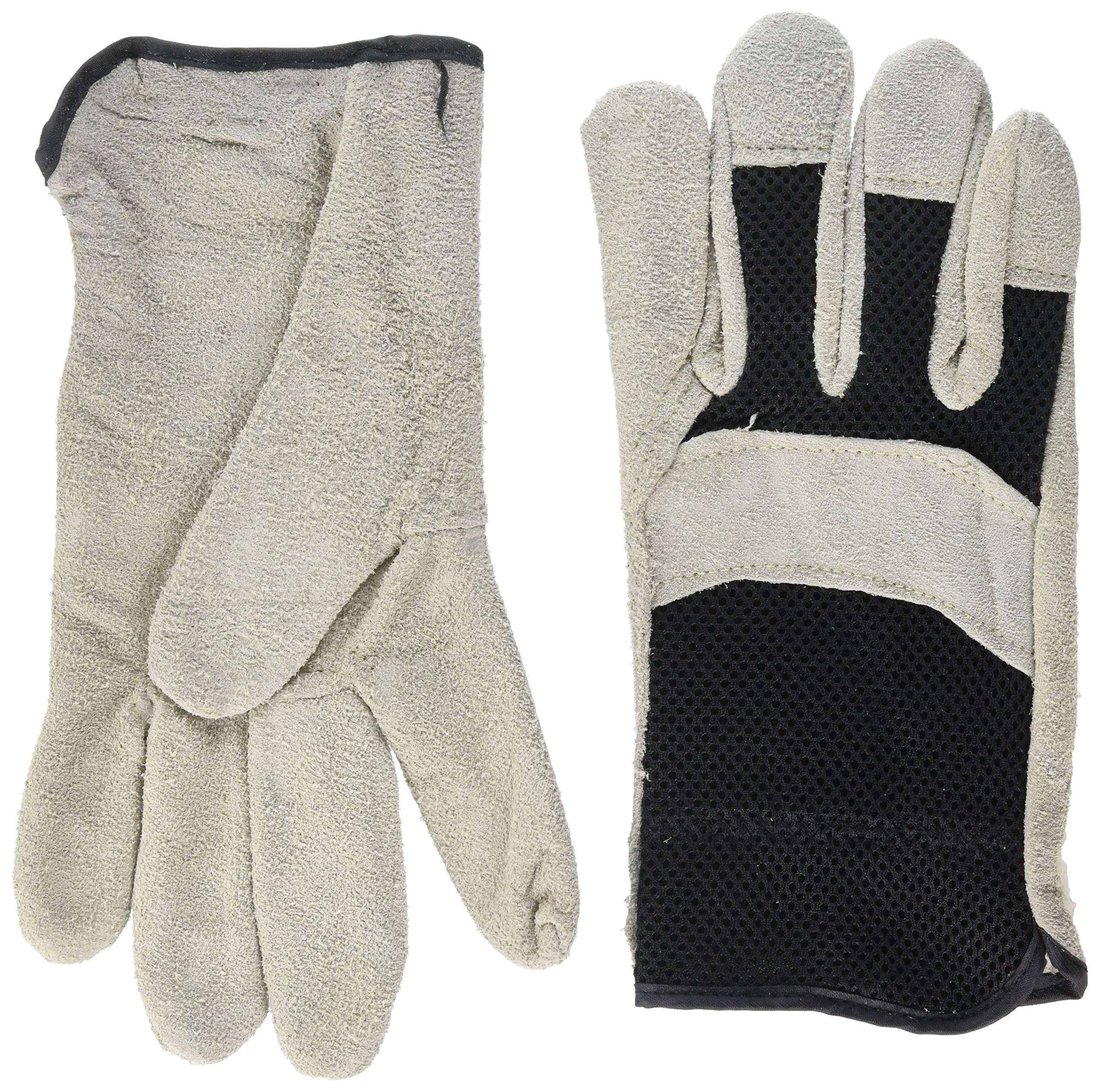 True Grip 9144 Suede Cowhide Work Glove with Mesh Back, Large