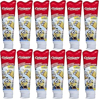 Colgate Kids Toothpaste with Anticavity Fluoride, Minions, 4.6 Ounce (Pack of 12)