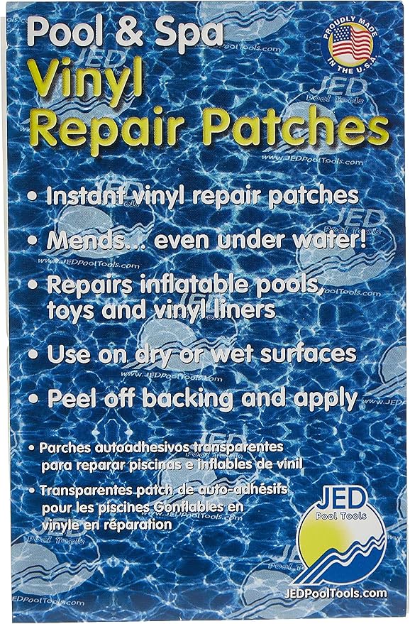 JED Pool Tools 35-240 Pool and Spa Repair Patches, Self-Adhesive
