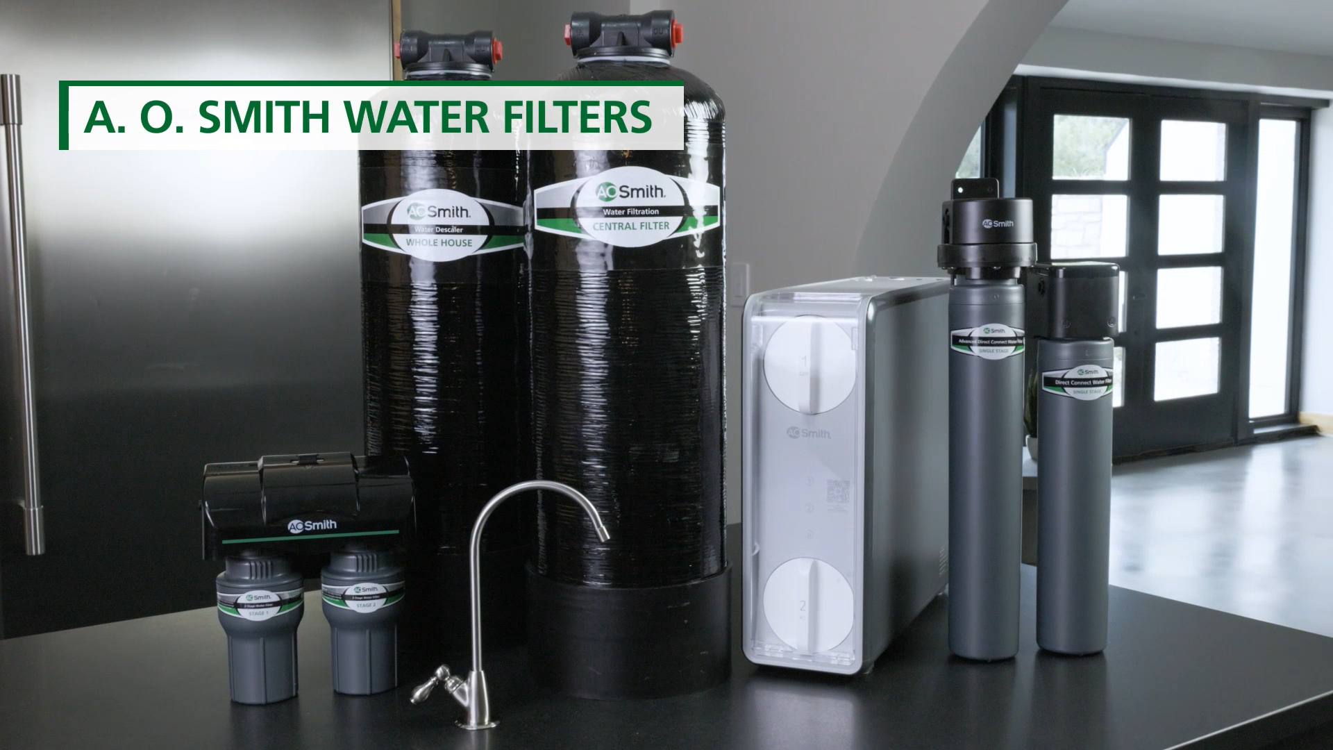 AO Smith Under Sink Water Filter System - Reduces PFAS, Lead