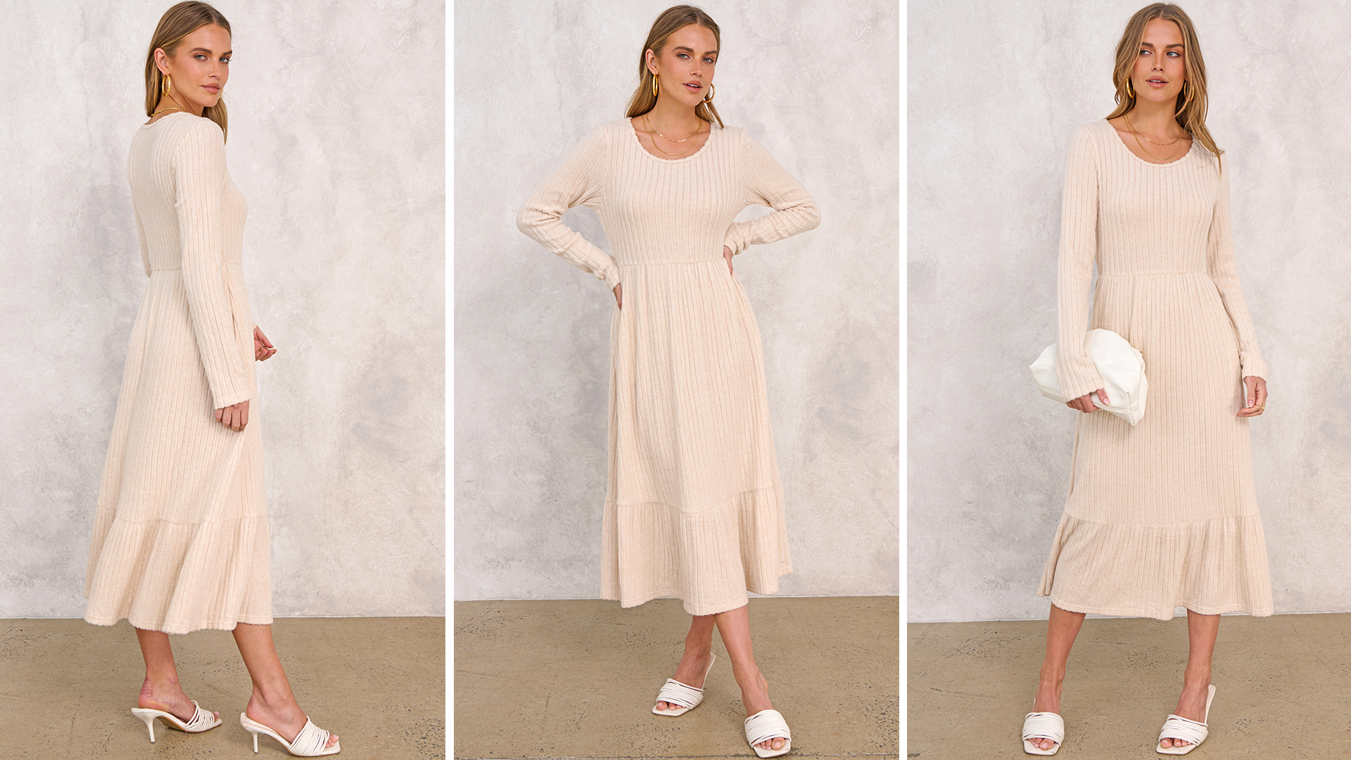 knee length dresses for homecoming White Satin Scoop Knee Length Homecoming Dress, White Satin Short Part –  Cutedressy main image 0